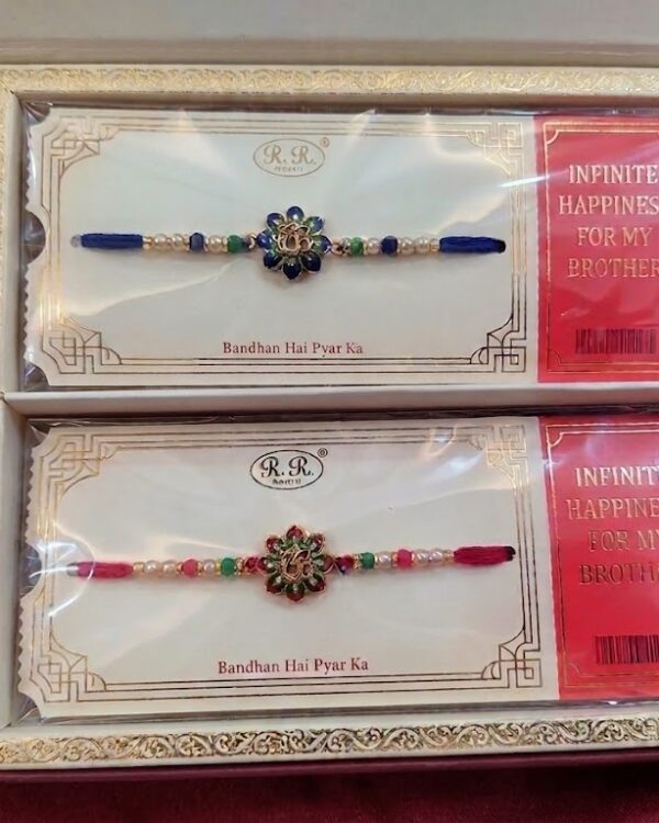 Fancy Om Flower Rakhi