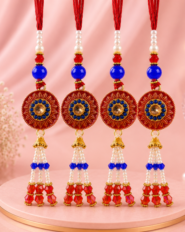 Lumba Meena Floral Rakhi