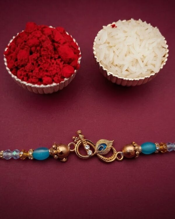 Fancy Bansuri Mor Pankh Rakhi