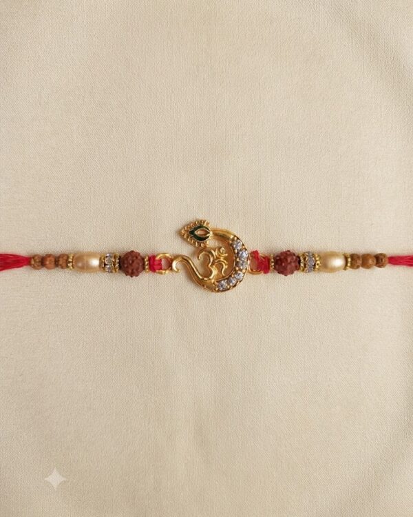 Fancy Om Rudraksha AD Rakhi
