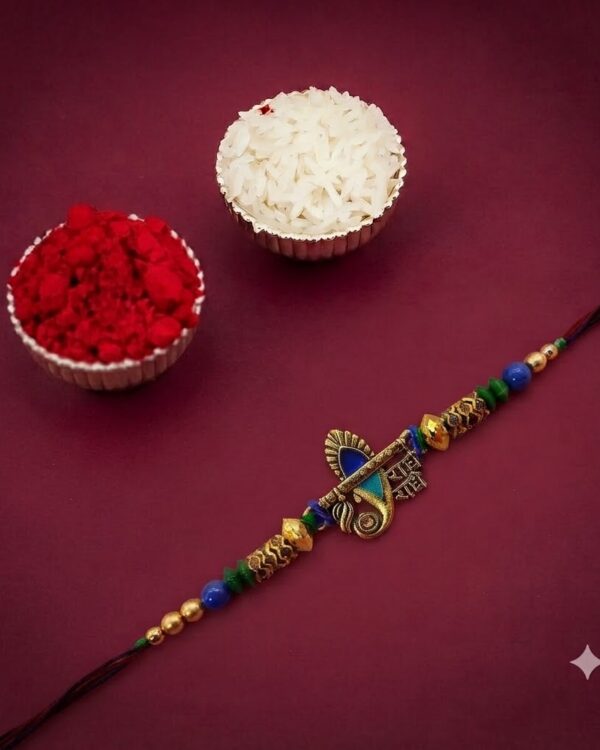 Fancy Radhe Krishna Flute Rakhi