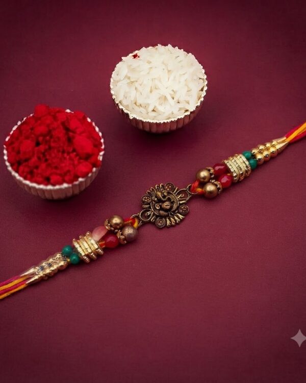 Fancy Traditional Ganesha Thread Rakhi