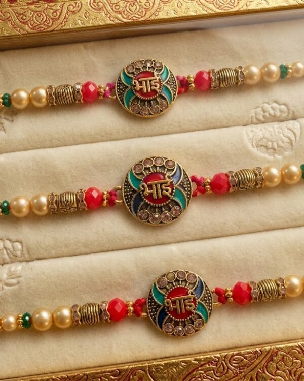 Fancy Bhai Circular Dial Rakhi
