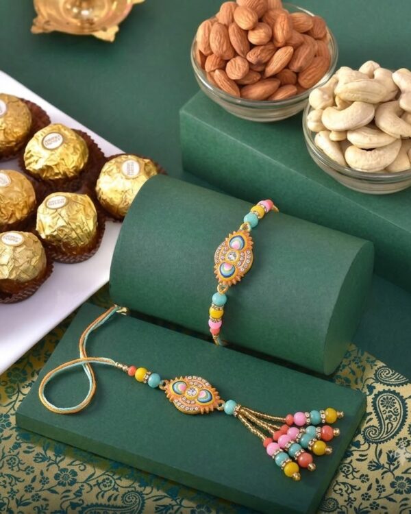 AD Yellow Bhaiya Bhabhi Rakhi