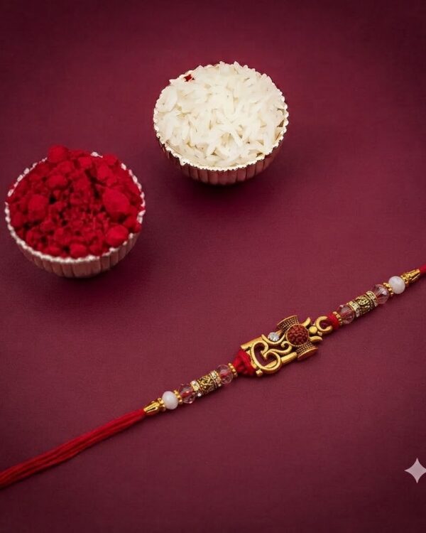 Fancy Om Rudraksha Rakhi