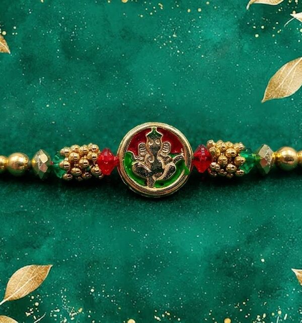 Fancy Round Ganesha Rakhi