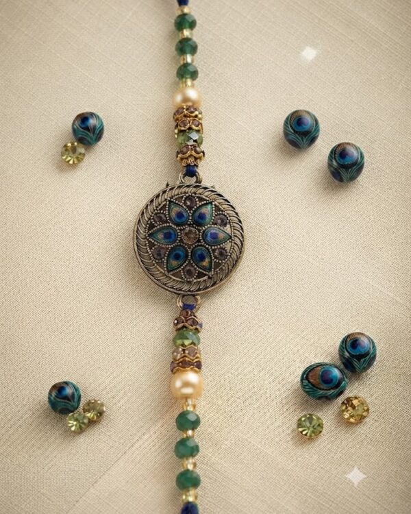 Fancy Blue Peacock Rakhi