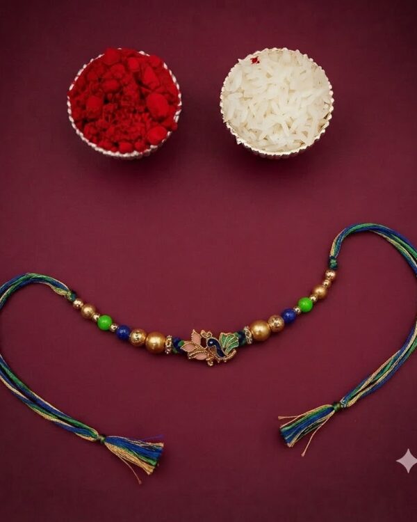 Fancy Mayur Green Rakhi