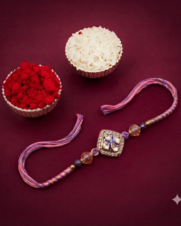 Fancy AD Stone Rakhi