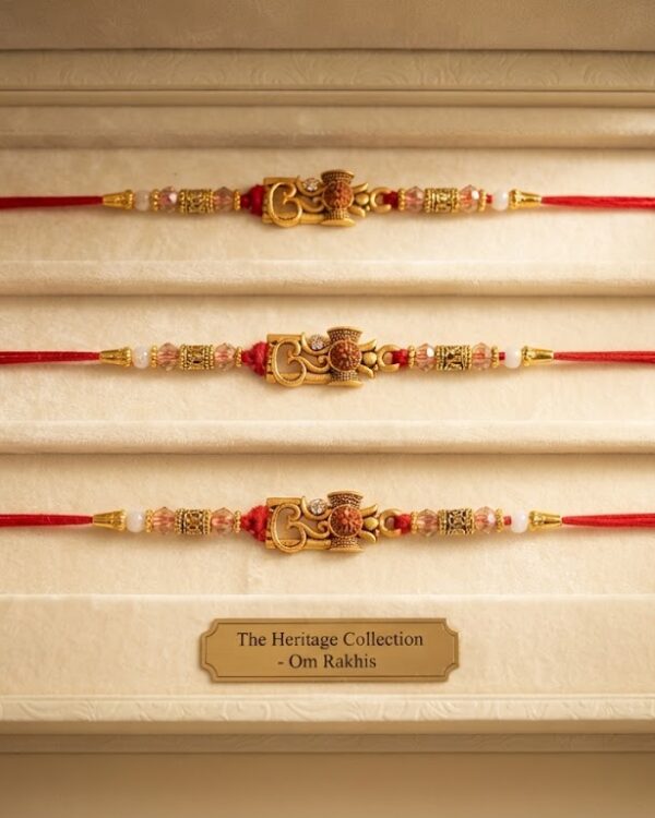 Fancy Om Rudraksha Rakhi