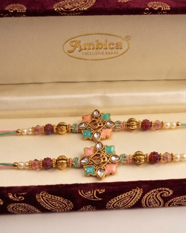 Fancy Om Rudraksha Rakhi