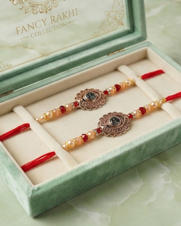 Fancy Oval Stone Rakhi