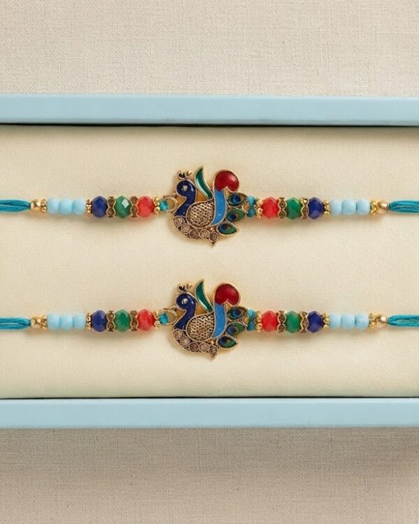 Fancy Peacock Meena Rakhi