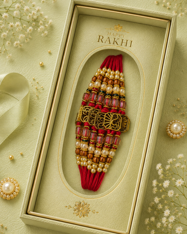 Dori Golden Om Rakhi