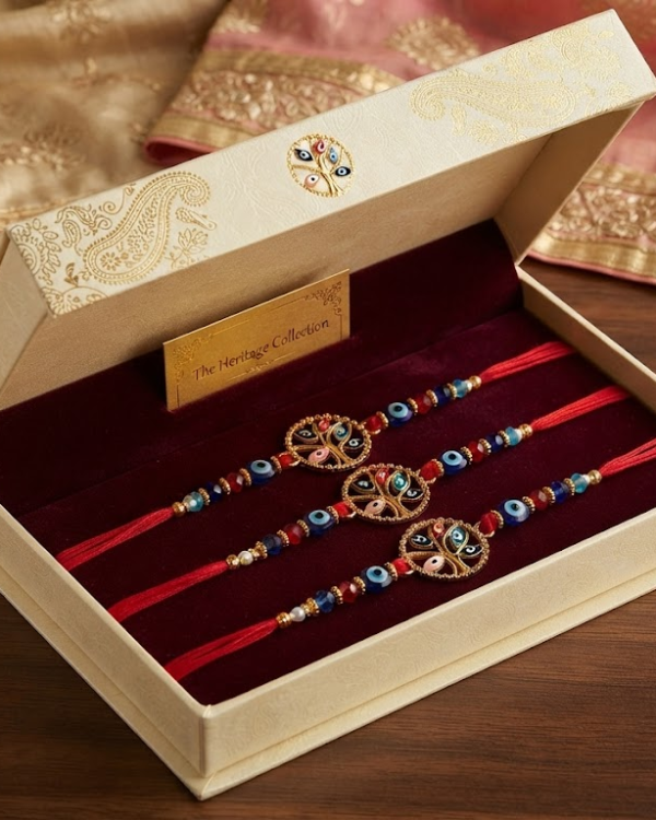Fancy Multi Evil Eyes Rakhi