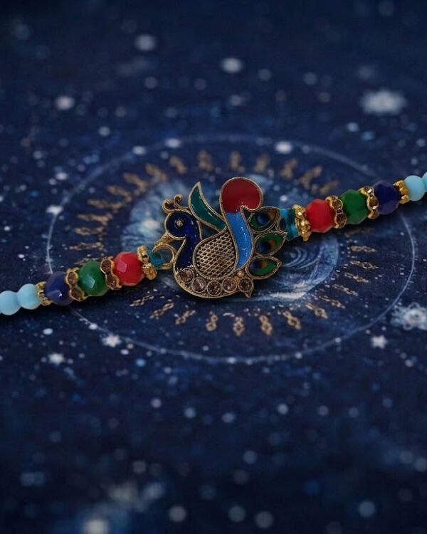Fancy Peacock Meena Rakhi