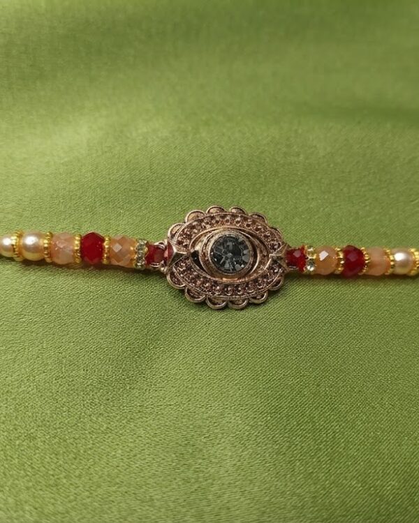 Fancy Oval Stone Rakhi