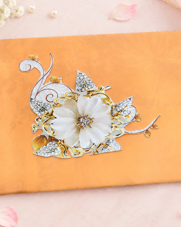 Gold Floral Envelope