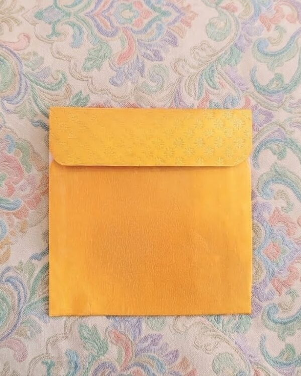 Vibrant Yellow Shagun Envelope
