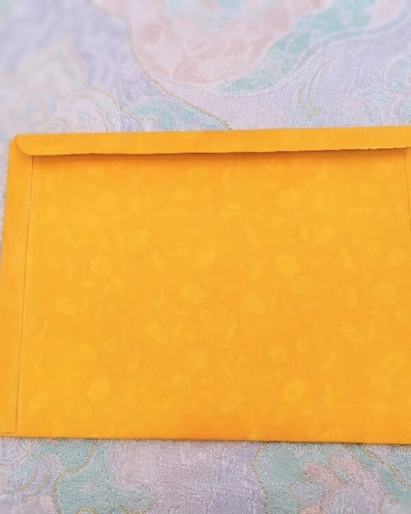 Lord Ganesha Yellow Shagun Envelope