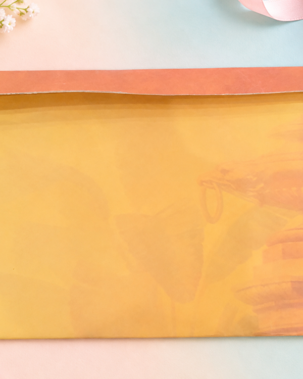 Gold Floral Envelope
