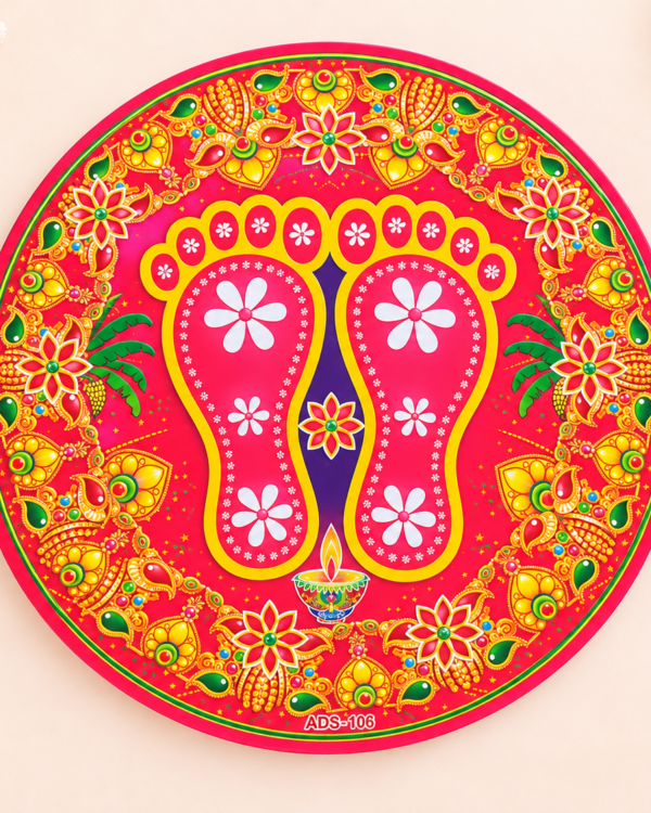 Lakshmi Charan Rangoli Sticker