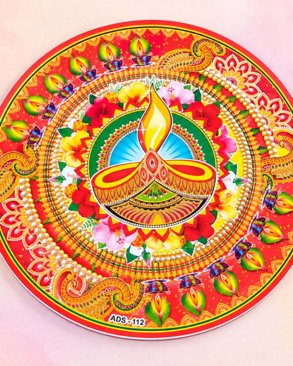 Diya Mandala Rangoli Sticker
