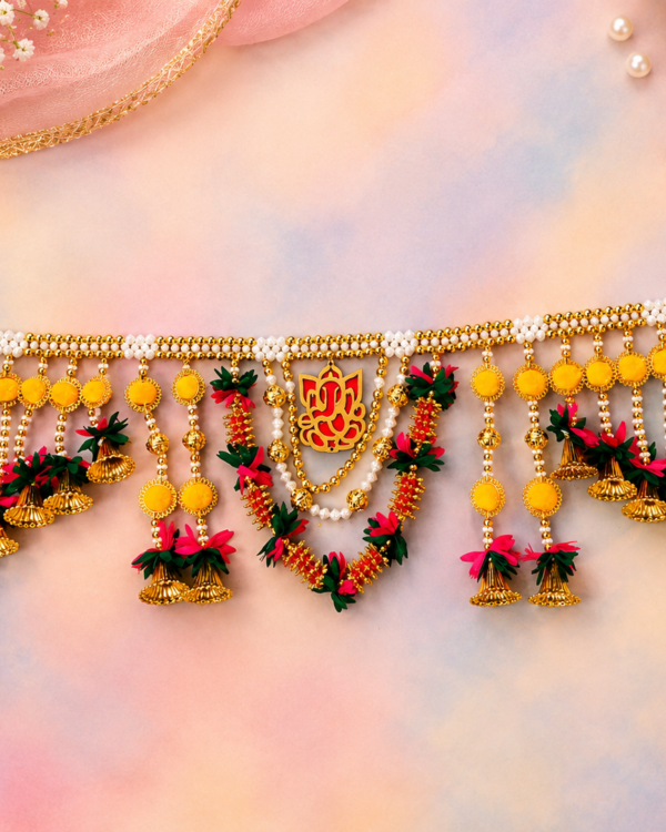 Ganesha Golden Bell Door Toran
