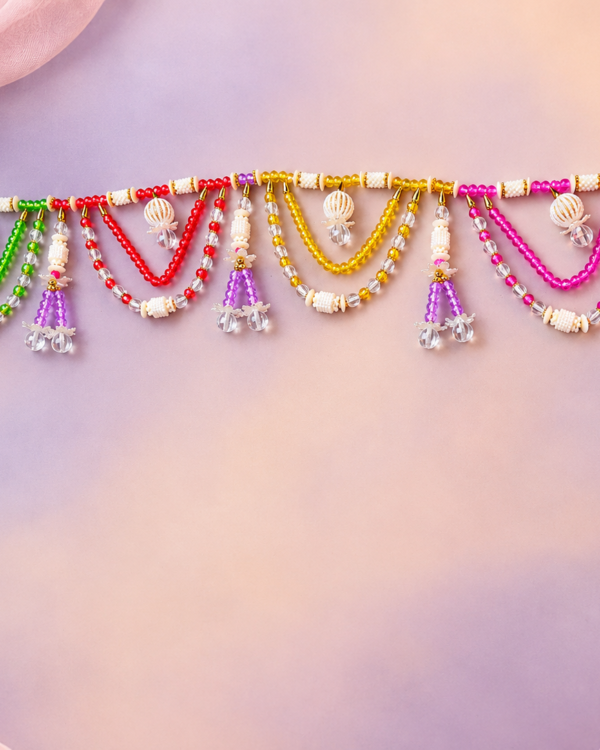 Multicolor Crystal Beaded Door Toran