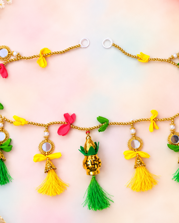 Kalash & Mirror Work Tassel Toran