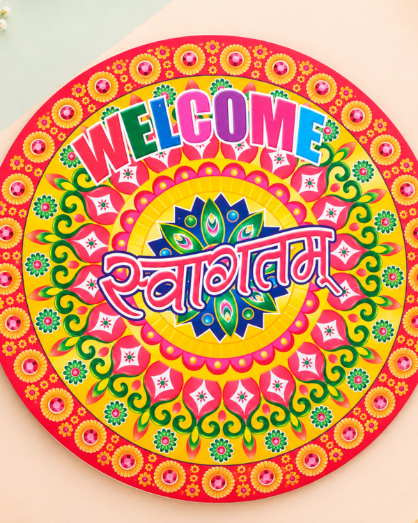 Welcome Rangoli Sticker