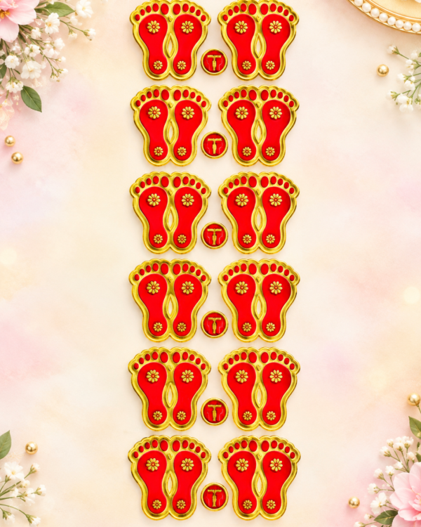 Laxmi Charan Floor Stickers