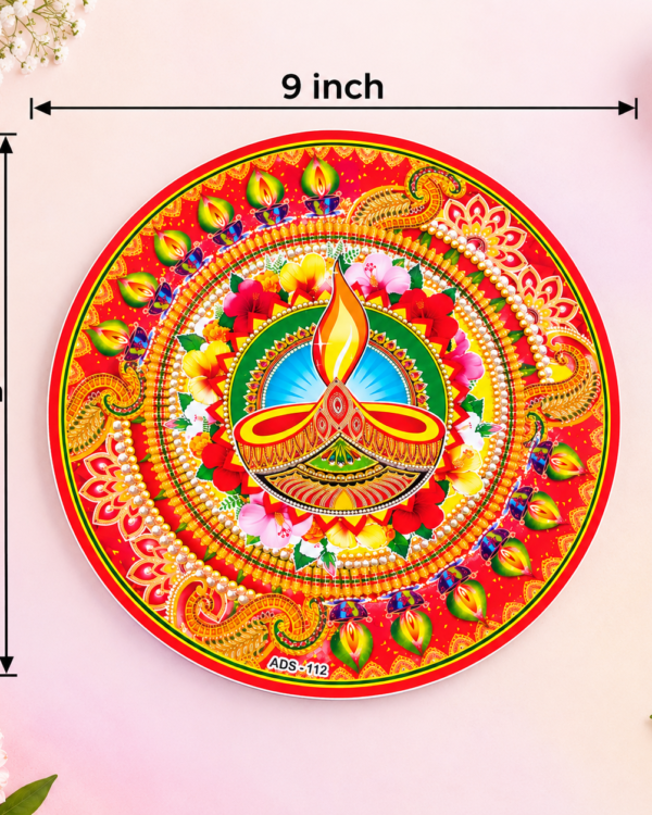 Diya Mandala Rangoli Sticker