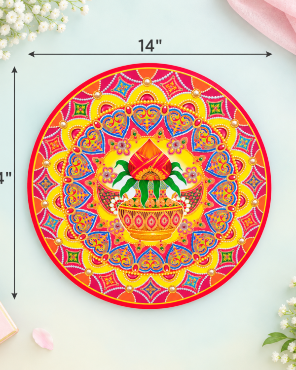 Kalash Rangoli Sticker