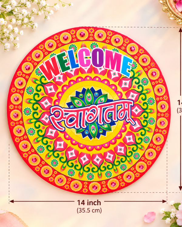 Welcome Rangoli Sticker